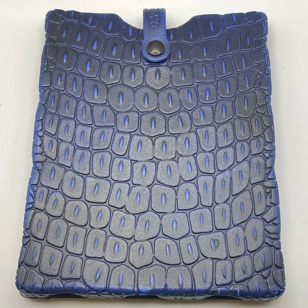 CROCS Embossed Blue Tablet Sleeve